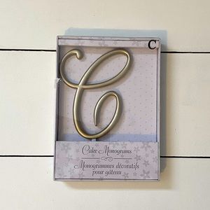 Wedding Cake Topper - Letter “C”